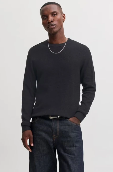 Блуза JJEBRODY KNIT CREW NECK Black