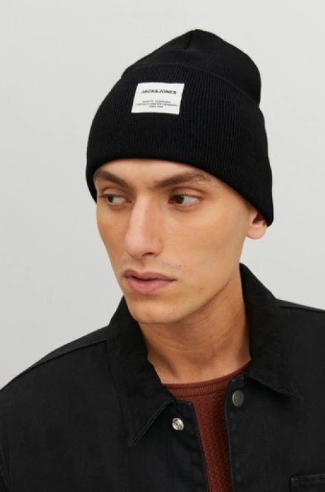 Шапка LONG KNIT BEANIE Black