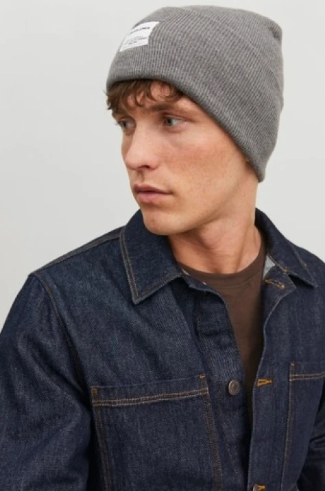 Шапка LONG KNIT BEANIE Grey
