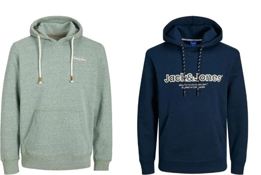 Jack and Jones суичър - син и сив